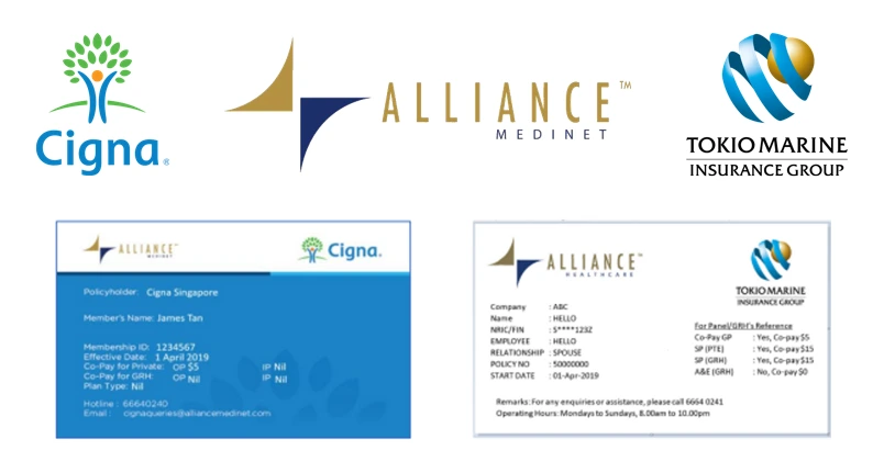 Alliance Medinet insurance schemes we accept at our clinic.