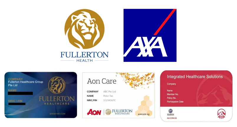 Fullerton Health insurance schemes we accept at our clinic.